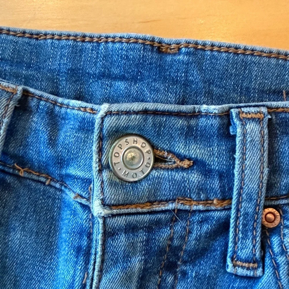 TopShop distressed Moto, skinny jeans